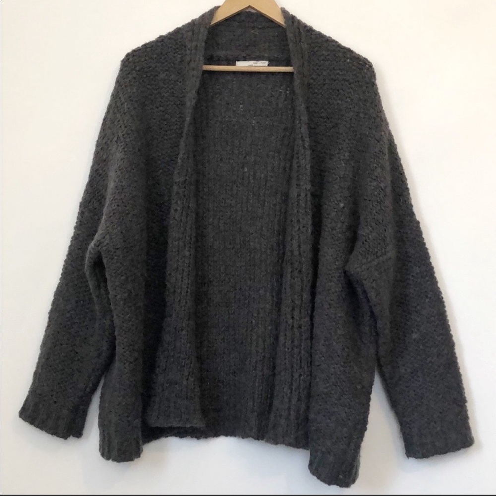 Chunky Knit Grey Cardigan